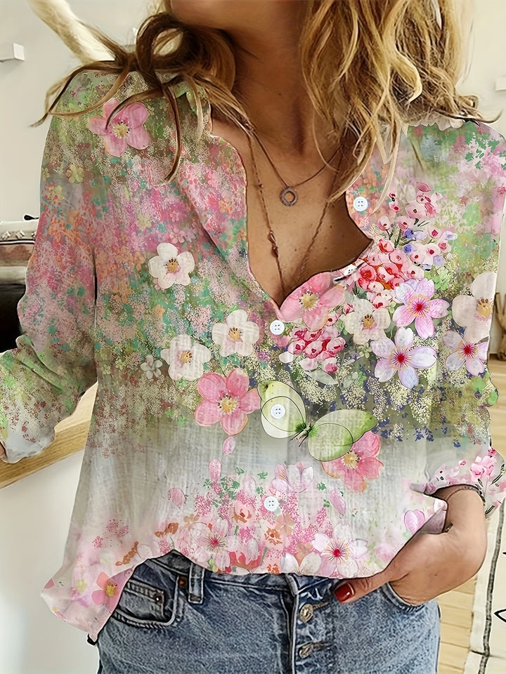 Nova | Whimsical Bloom Shirt