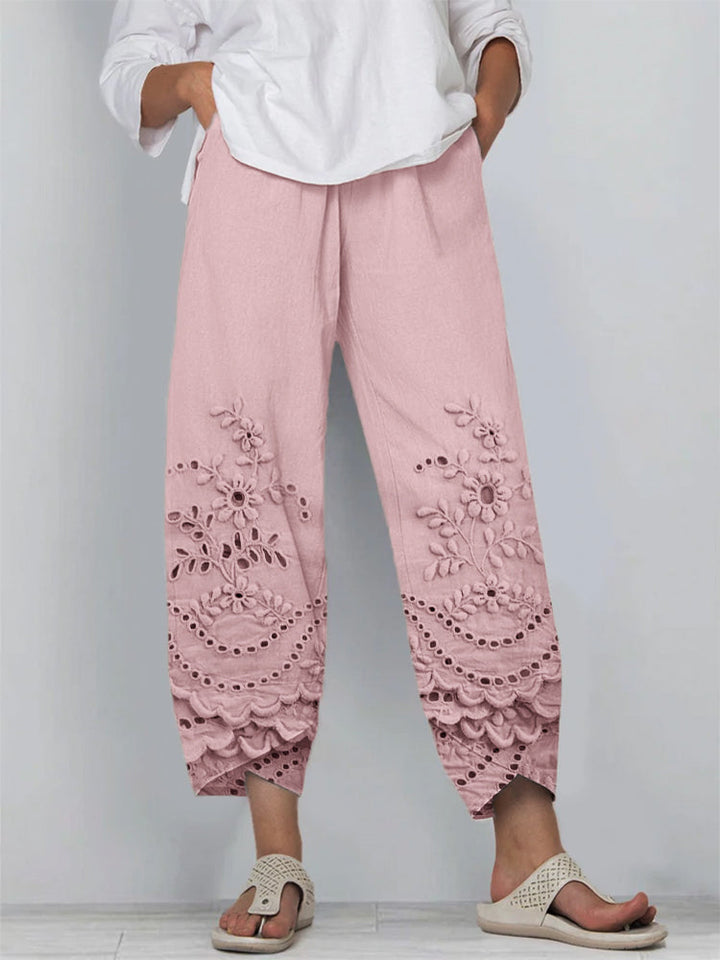 Nyza | Printed Lace Pants