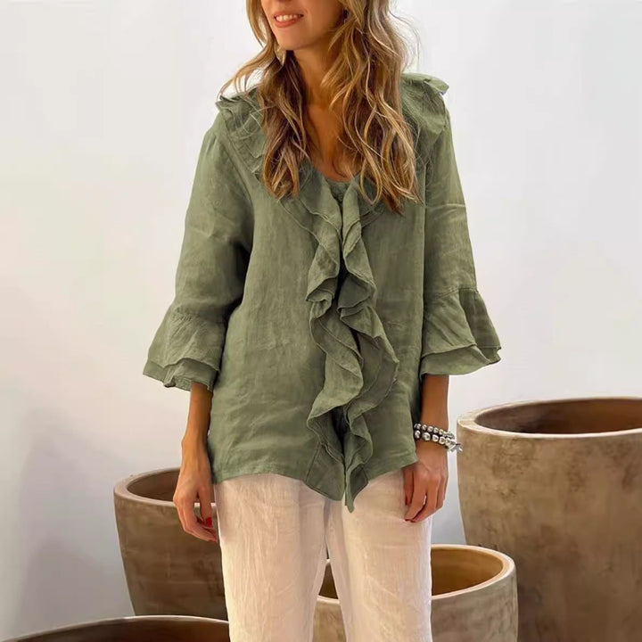 Clara | Stylish Ruffled Blouse