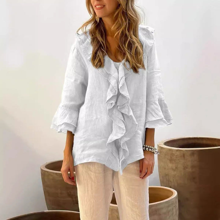 Clara | Stylish Ruffled Blouse