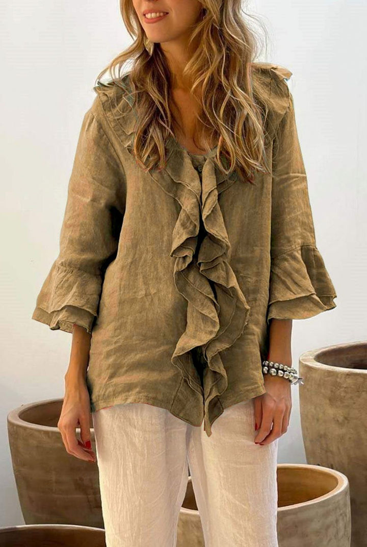 Clara | Stylish Ruffled Blouse