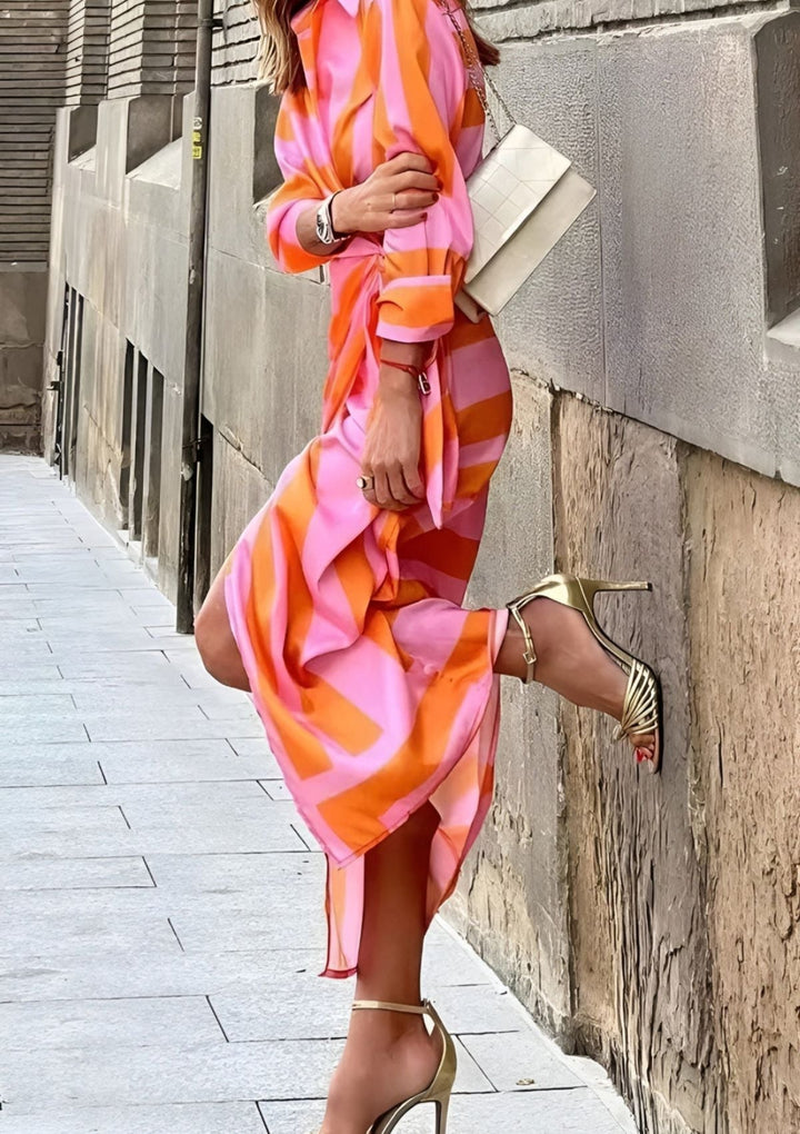 Amira | Printed Shirt Dress