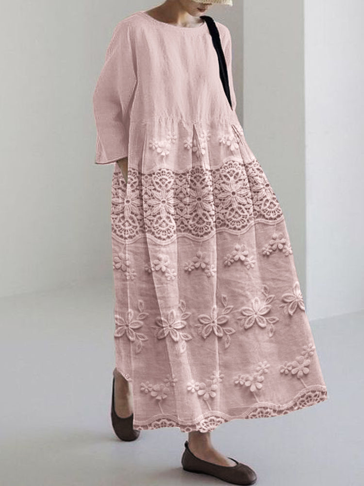 Talia | Lace Printed Dress