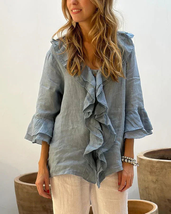 Clara | Stylish Ruffled Blouse