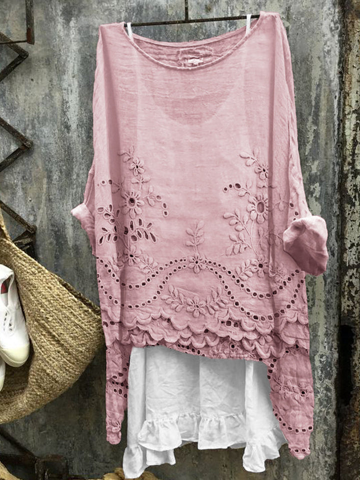 Rosmar | Dual-Hem Printed Blouse