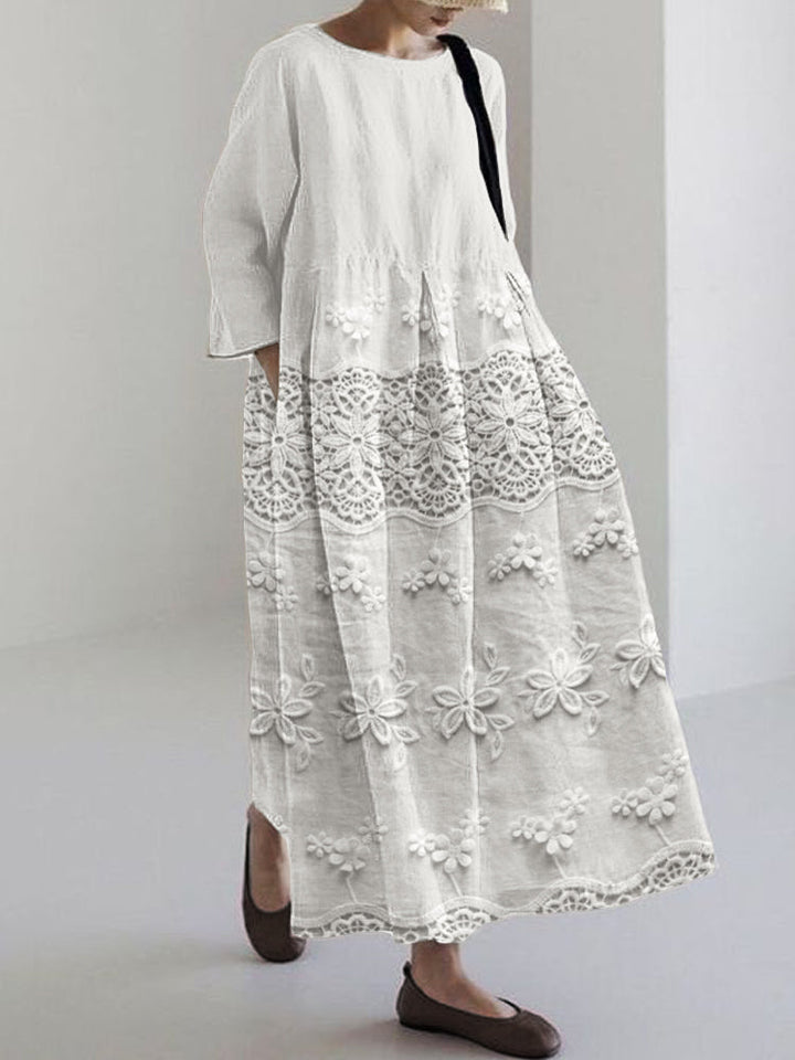 Talia | Lace Printed Dress