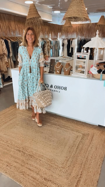 Elliana | Boho Lantern Sleeve Dress