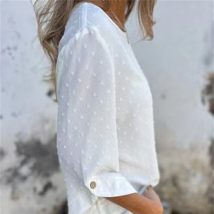 Samantha | Casual Jacquard Top