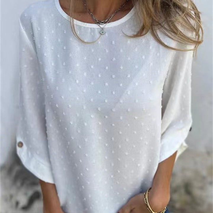 Samantha | Casual Jacquard Top