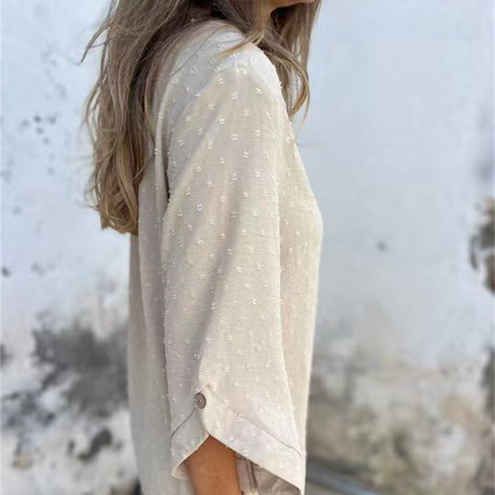 Samantha | Casual Jacquard Top