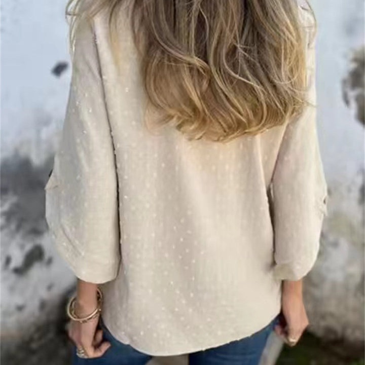 Samantha | Casual Jacquard Top