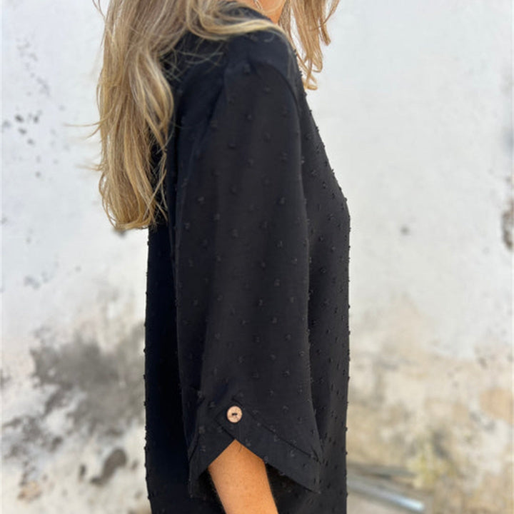 Samantha | Casual Jacquard Top