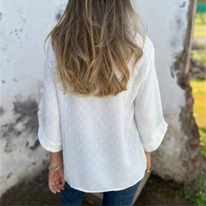 Samantha | Casual Jacquard Top
