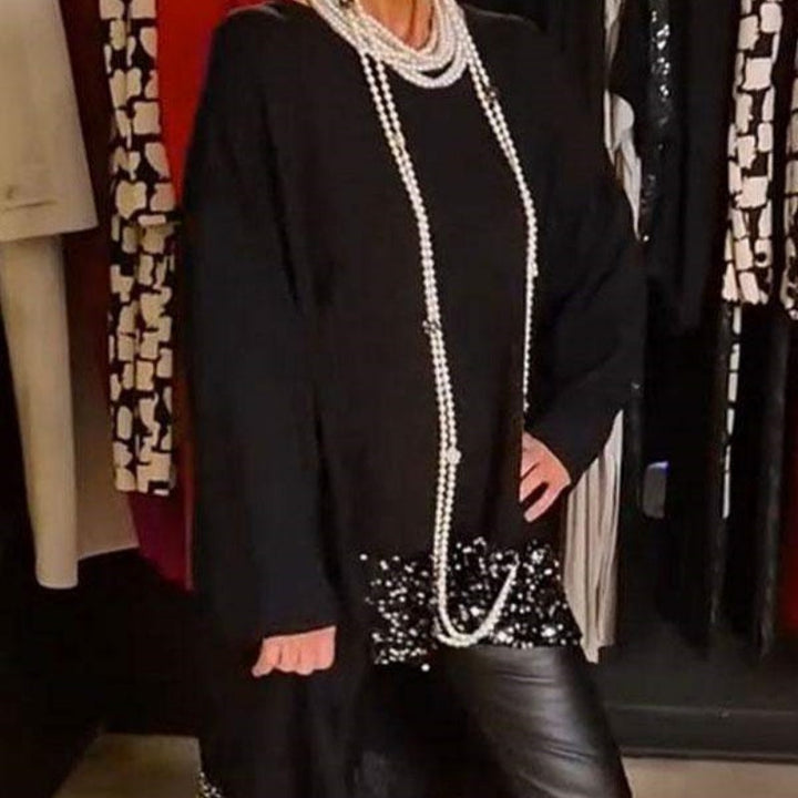 Julia | Sequin Patchwork Top