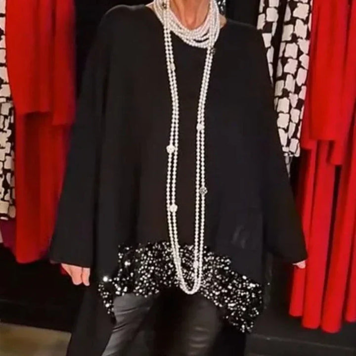 Julia | Sequin Patchwork Top