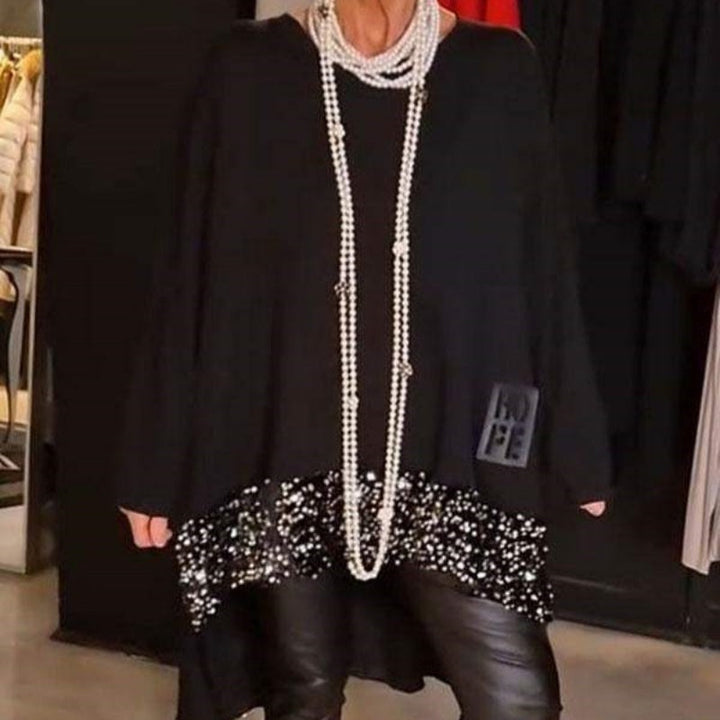 Julia | Sequin Patchwork Top