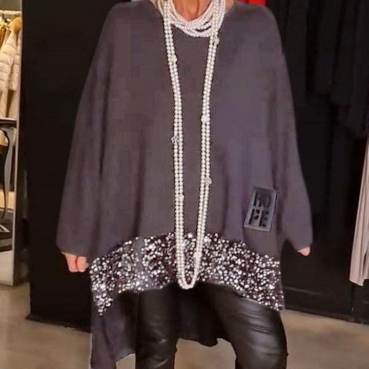 Julia | Sequin Patchwork Top