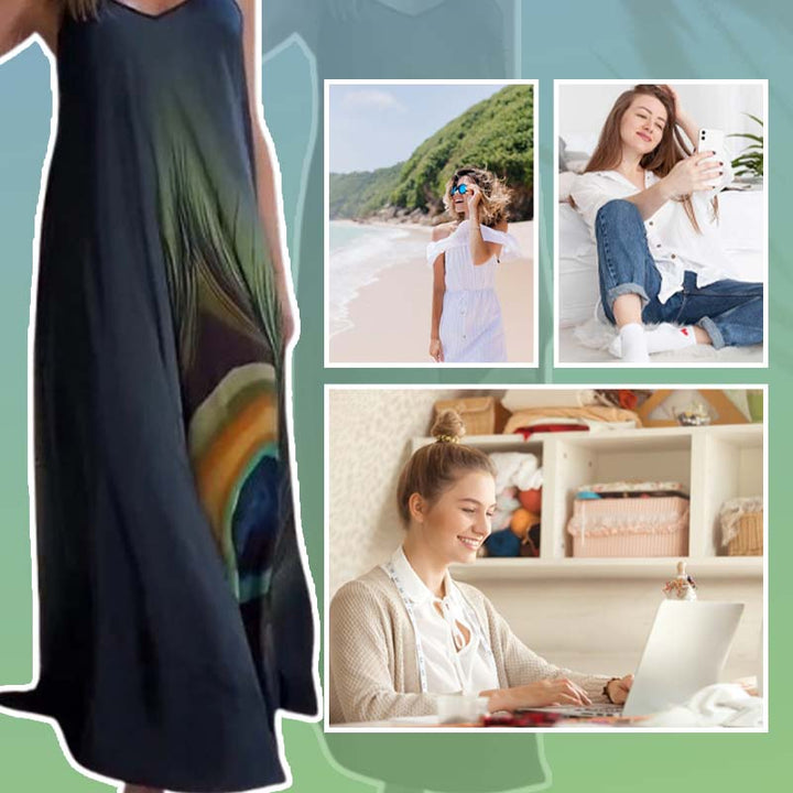 Hana | Floral Gradient Maxi Dress
